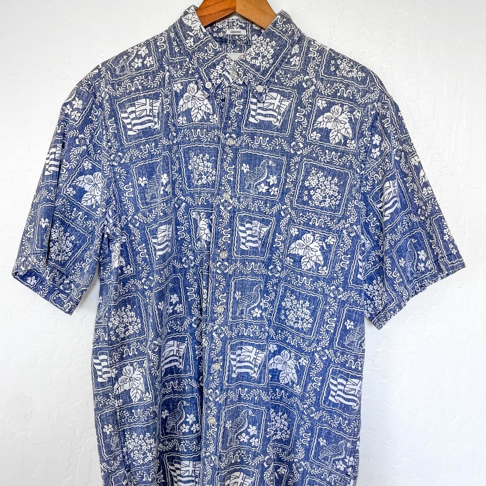 Reyn Spooner Classic Aloha Shirt Lahaina Print - L